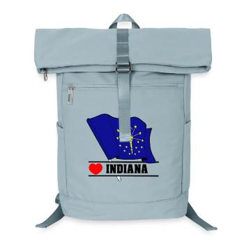 Flagge Indiana Herz INDIANA - Laptop-Rucksack  - Eisblau - Vorne