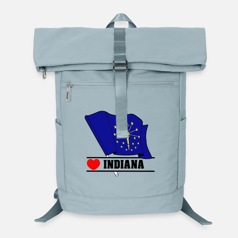 Drapeau Indiana coeur INDIANA Sac à dos ordinateur