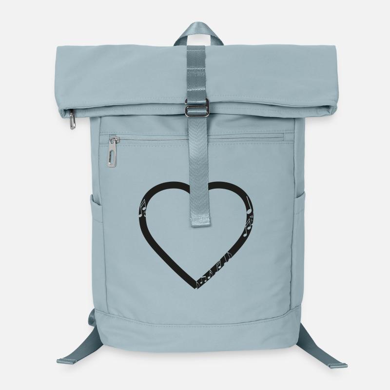 Musikalisches Herz Laptop-Rucksack 