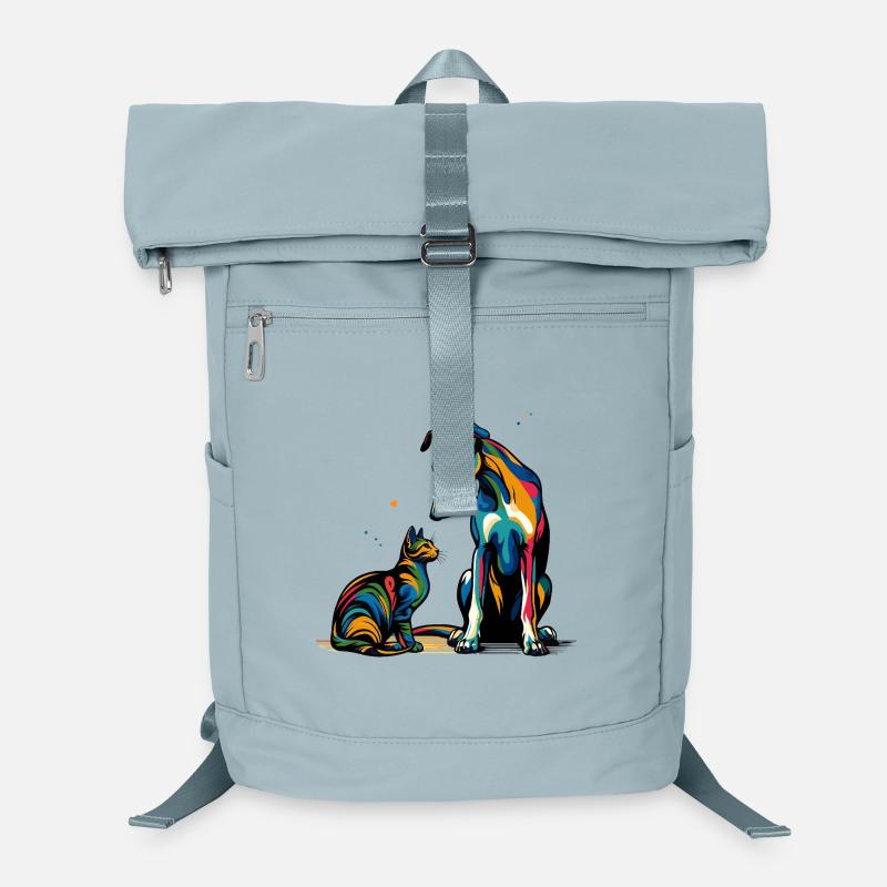 Beste Freunde Farbenfrohe Begegnung Laptop-Rucksack 