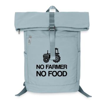Keine Bauern Kein Essen Politik Protest Statement - Laptop-Rucksack  - Eisblau - Vorne