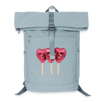 Pink Schädel Lollis - Laptop-Rucksack  - Eisblau - Vorne
