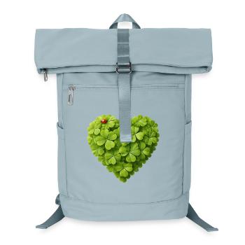 Heart of shamrocks with ladybug - Laptop Backpack - ice blue - Front