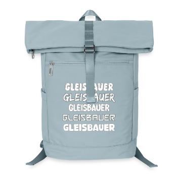 Gleisbauer Typo Kollektion - Laptop-Rucksack  - Eisblau - Vorne