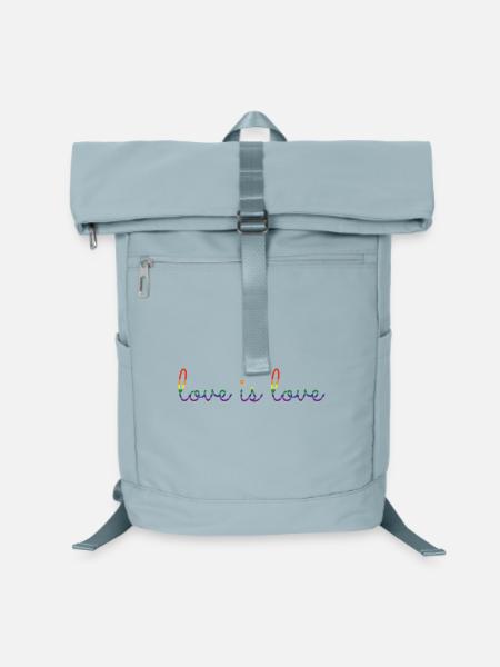 love is love - Laptop-Rucksack - Eisblau