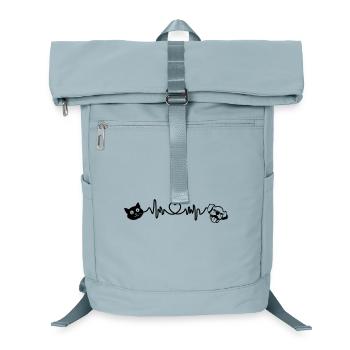 Cardio harter Schlaganfall Hund und Katze Haustiere - Laptop-Rucksack  - Eisblau - Vorne