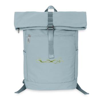 Elegantes Gräser Ornament Natur Design - Laptop-Rucksack  - Eisblau - Vorne