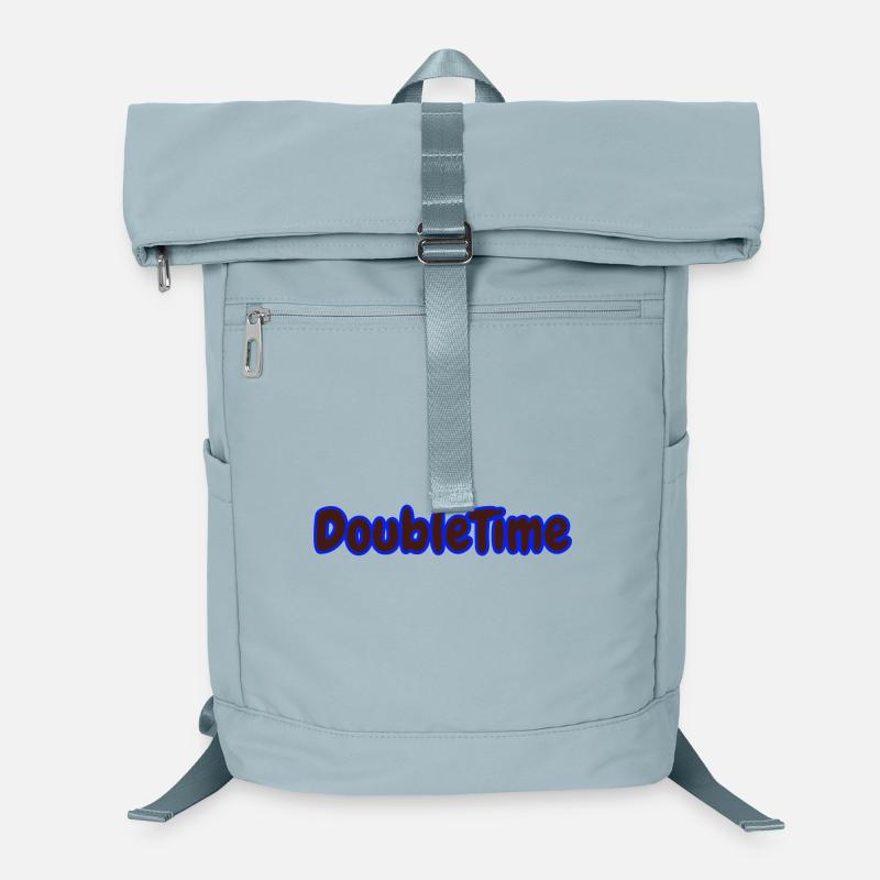 Doppelzeit Motiv mit verschlungenen Uhren Laptop-Rucksack 