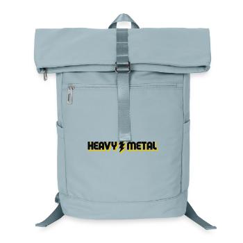 Heavy Metal Lightning Bolt Text Logo - Laptop Backpack - ice blue - Front