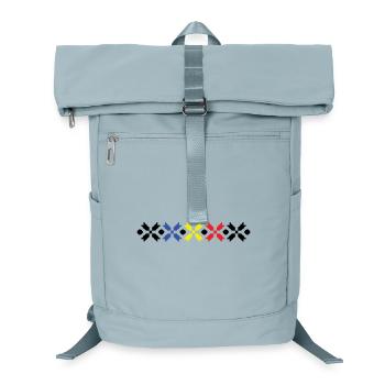 Traditional romanian motifs - Laptop Backpack - ice blue - Front