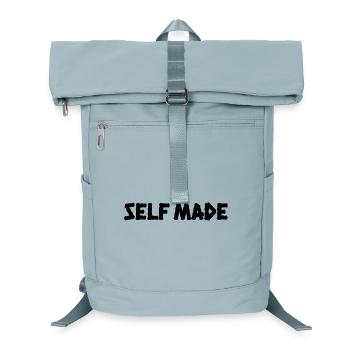 FAIT MAISON. – T-shirt minimaliste streetwear - Sac à dos ordinateur - bleu glacier - Devant