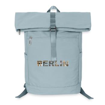 BERLIN – Urban Architectural Lettering - Laptop-Rucksack  - Eisblau - Vorne