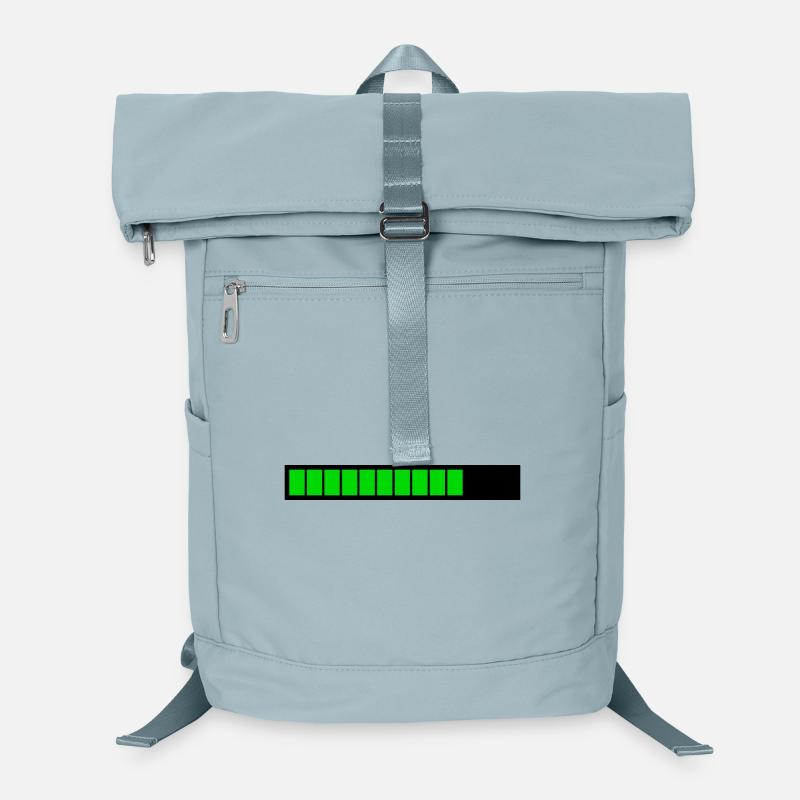 Rectangle loading bar Black Green (75%) Laptop Backpack