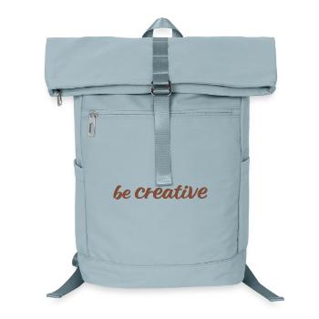 Be Creative Script Brown - Laptop Backpack - ice blue - Front