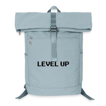 Level Up 8-Bit Lettering - Laptop Backpack - ice blue - Front