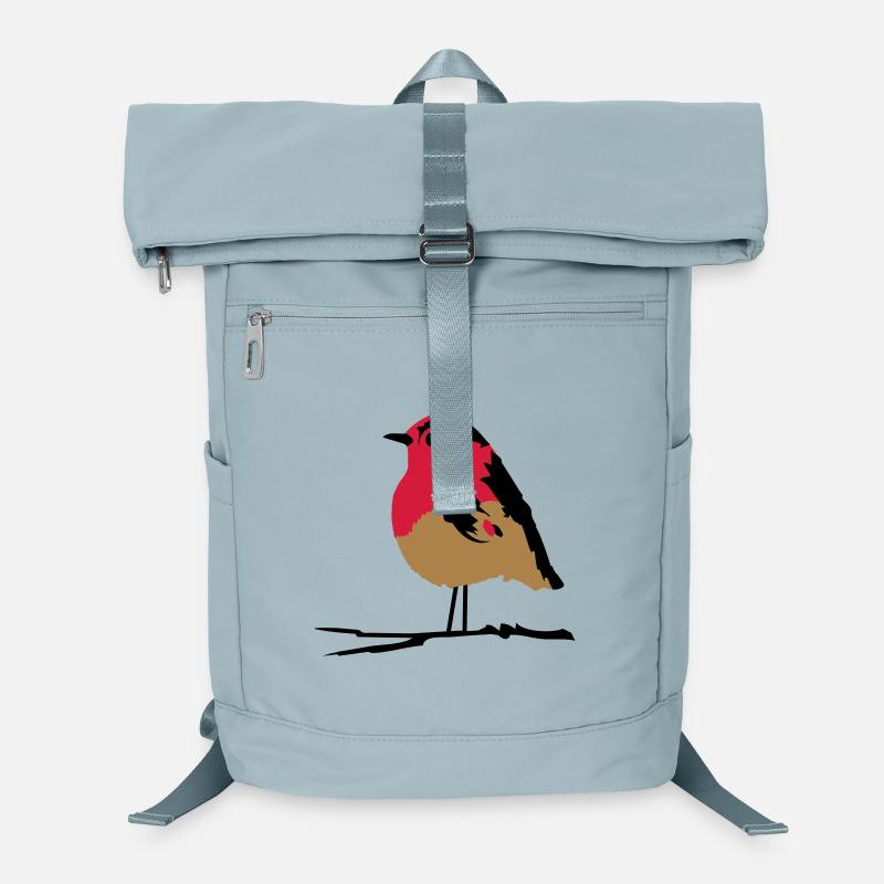 A robin on branch Laptop Backpack
