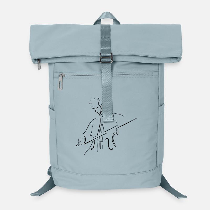 Violoncelliste pur scharz Sac à dos ordinateur