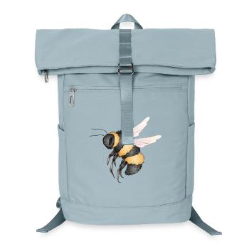 detailed drawing of a flying bumblebee - Laptop Backpack - ice blue - Front