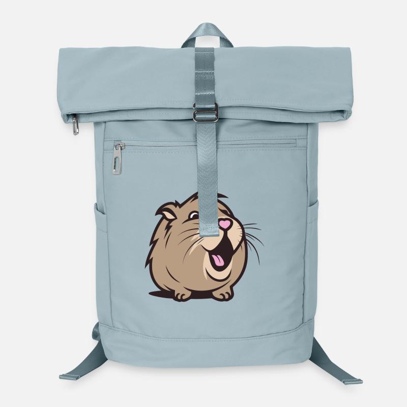 Cheerful Capybara / Guinea Pig / Hamster – Heart Laptop Backpack