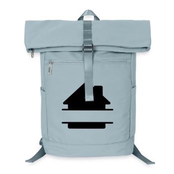 House shadow logo text banner - Laptop Backpack - ice blue - Front
