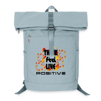 Think feel live positive v4 - Laptop Backpack - ice blue - Front