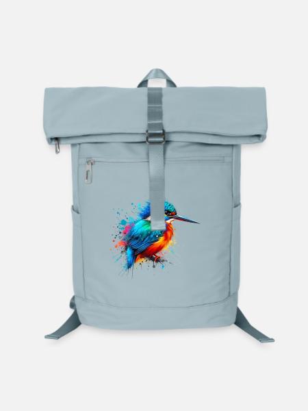 Eisvogel - Laptop-Rucksack  - Eisblau