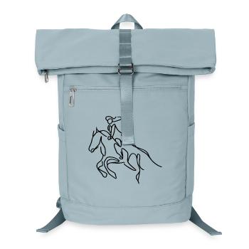 Reiterin Skizze - Laptop-Rucksack  - Eisblau - Vorne
