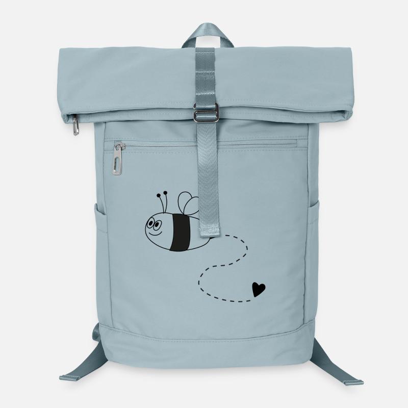 Bee with heart Laptop Backpack