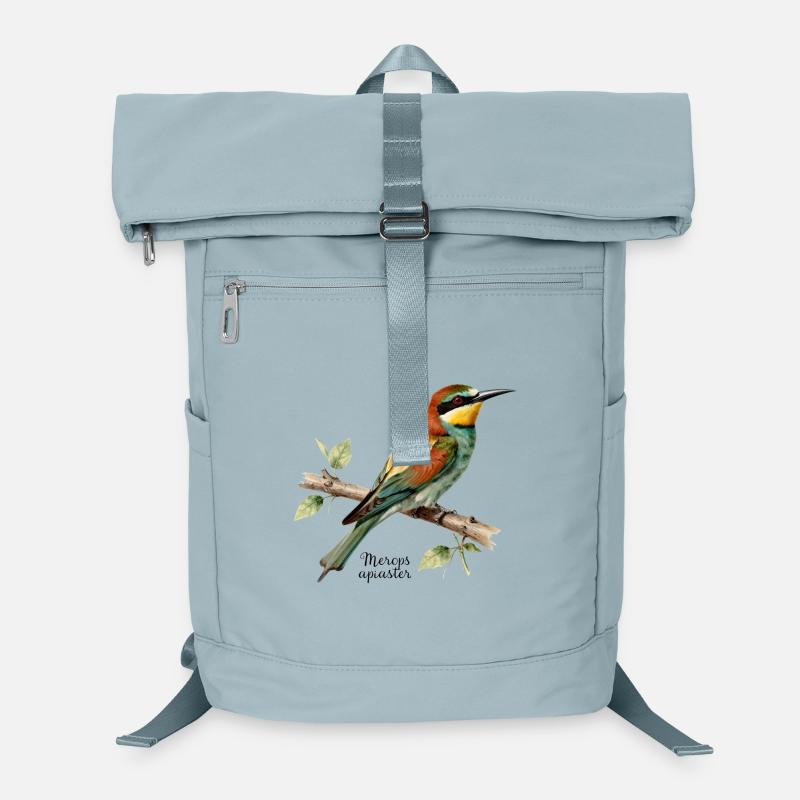 European bee-eater, illustration Merops apiaster Laptop Backpack