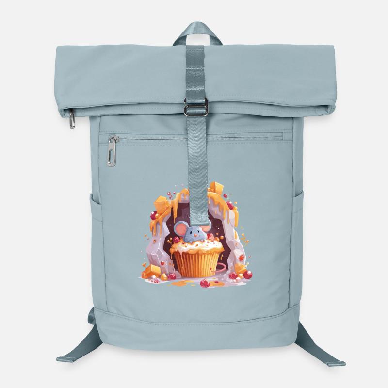 Cute mouse in cupcake cave Laptop Backpack