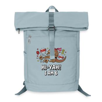 Hi-Yah I Am 6 Karate Pangolin - Laptop-Rucksack  - Eisblau - Vorne