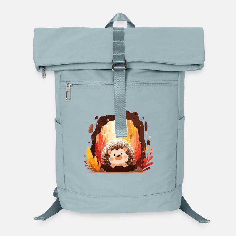 Igel im Herbstwald Laptop-Rucksack 