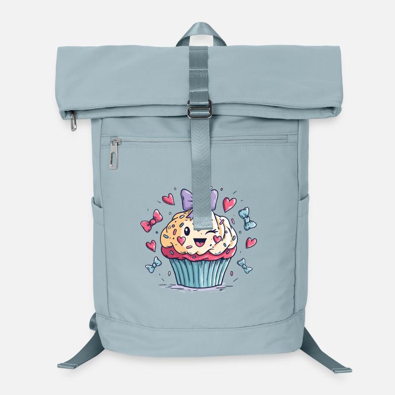 Kawaii Cupcake Herz-Bow Laptop-Rucksack 