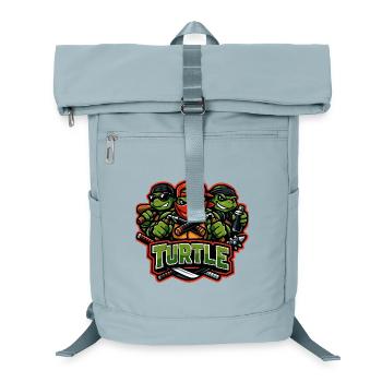 Urban Turtle Crew Street Fighter Mascot - Laptop Backpack - ice blue - Front