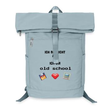 Old school - Laptop Backpack - ice blue - Front