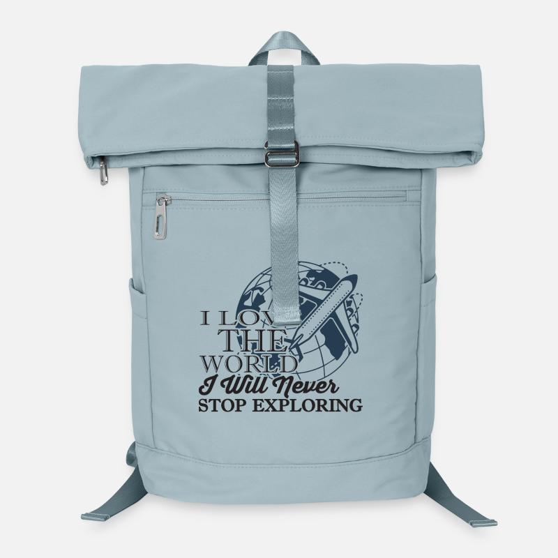 Love the World Never Stop Exploring Graphic Laptop Backpack
