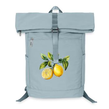 Zitronen Zitrus Zitrusfrucht Frucht Aquarell - Laptop-Rucksack  - Eisblau - Vorne