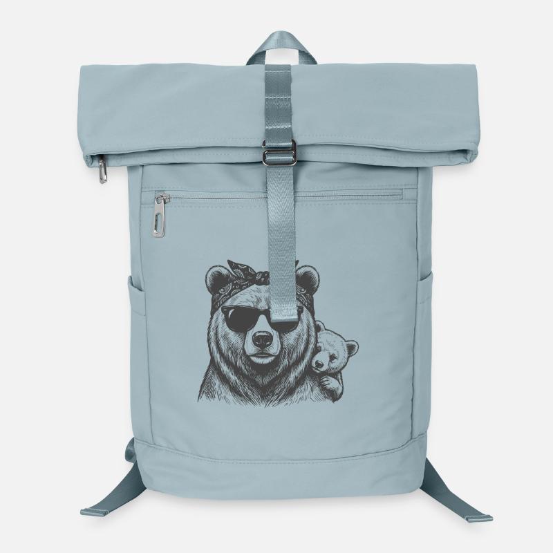 Maman Ours et Bébé Sac à dos ordinateur