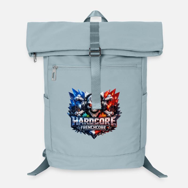 Hardcore Frenchcore Skull Art Laptop-Rucksack 