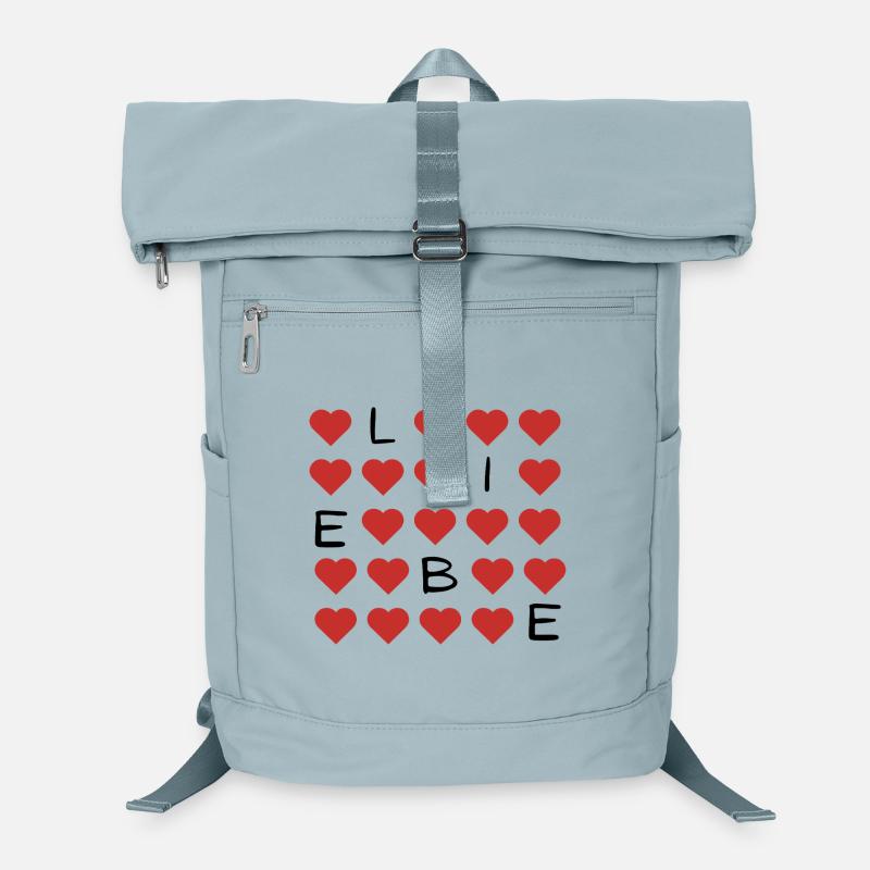 Red Heart Pattern Repeat Laptop Backpack