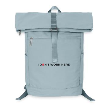 I don't work here. - Laptop-Rucksack  - Eisblau - Vorne