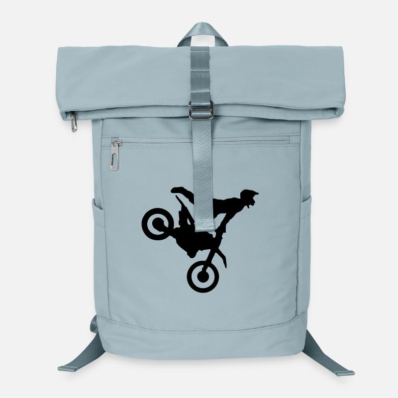 Motocross - Laptop-Rucksack  - Eisblau