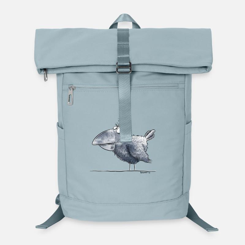 Petit corbeau I corbeau I oiseau bande dessinée Sac à dos ordinateur
