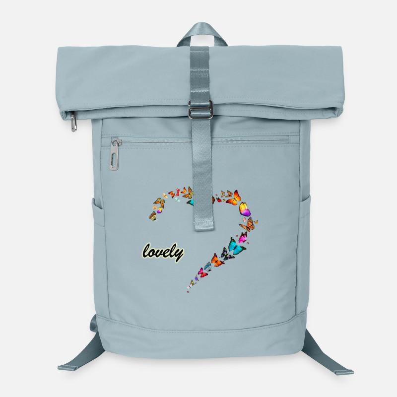 butterflies multi lovely heart Laptop Backpack