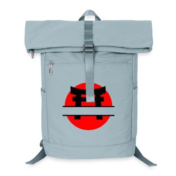 Tori japanese gate with sun - Laptop Backpack - ice blue - Front