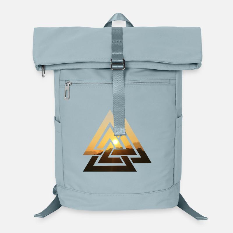 Valknut Wotansknoten Valhalla Sun Laptop Backpack