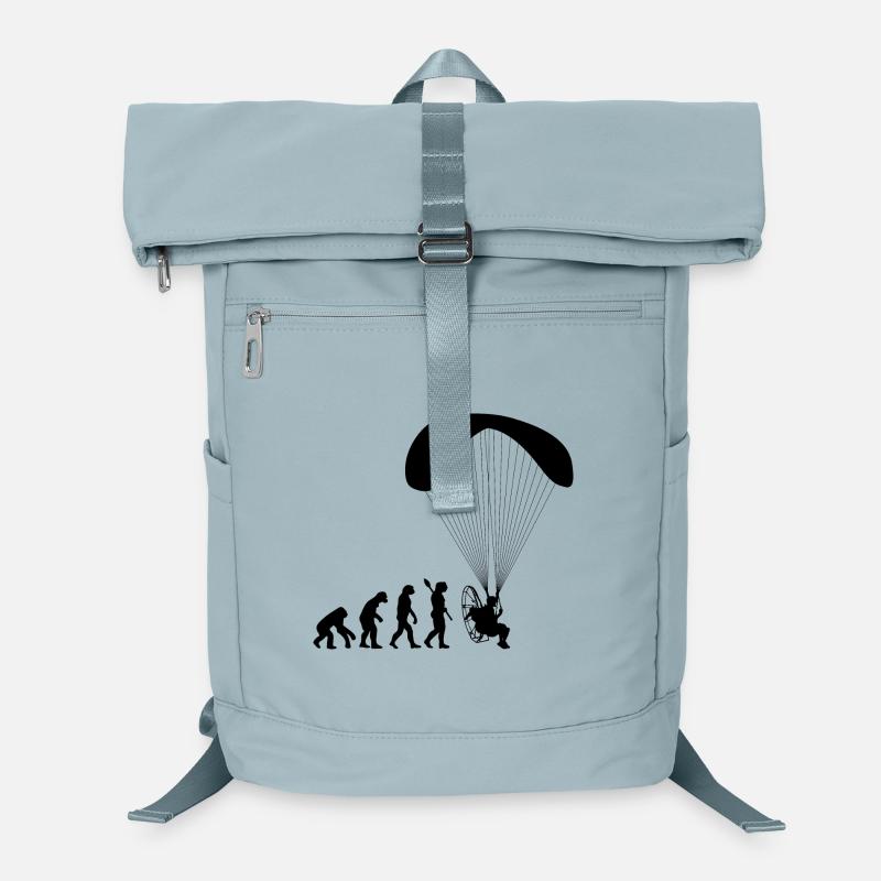 Paramoteur Évolution humaine drôle Sac à dos ordinateur