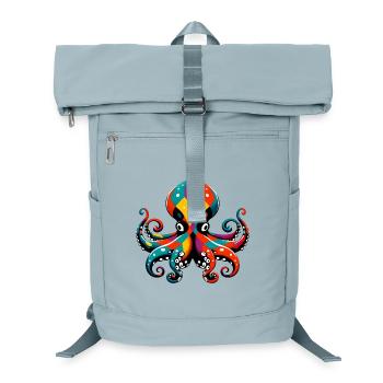 Krake - Laptop-Rucksack  - Eisblau - Vorne