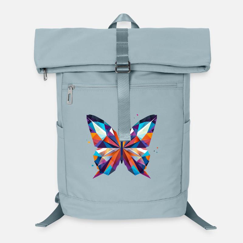 bunter Schmetterling in lebendigen Farben Laptop-Rucksack 