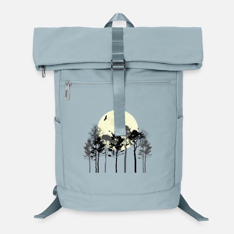 Celestial Forest Silhouette Design Laptop Backpack